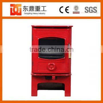 Red Colour Enamel Wood Burner Stove/Fireplace With European Style HF905UAE for Selling photo-5