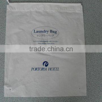 Plastic Laundry Drawtape Handle Bag for Family photo-4