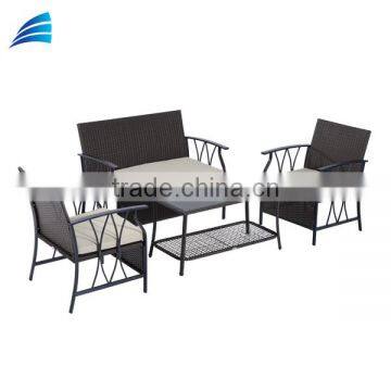 4 piece patio wicker antique good quality garden chair set