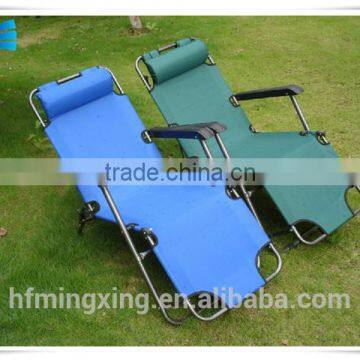 Outdoor polyester waterproof beach chaise lounge