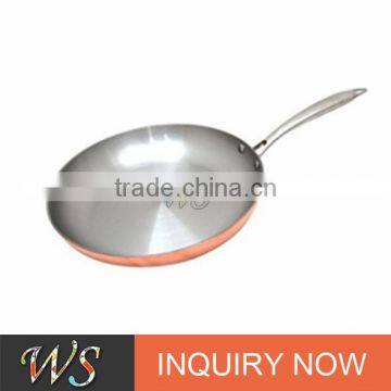 3.5mm thick Copper Bottom Stainless Frying Pan