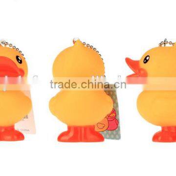 squeeky duck keychain,squeezable plastic duck keychain,plastic rubber duck keychains