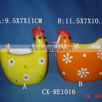 duck design ceramic napkin holder-dolomite chicken shape napkin holder