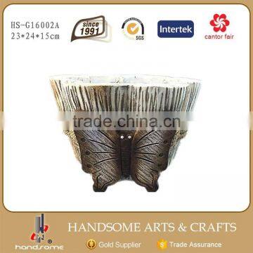 12.5 Inch Resin Outdoor Garden Decoration Animal Statue Frog Figurines Flower and Grass Plant Pot photo-6