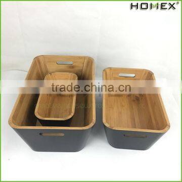 Bamboo Stacking Storage Boxes Kitchen Storage Boxes Homex BSCI/Factory photo-5