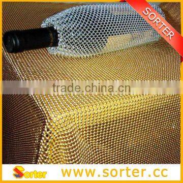 Wholesales Metal Aluminum Wire Mesh Bottle Cover for Event Decoration photo-2