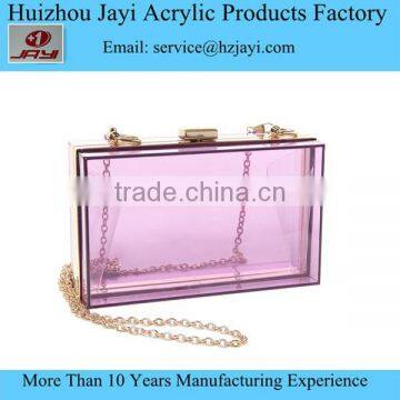 Luxury Rectangle Transparent Women Ladies Wedding Party Clear crystal designer Evening Clutches