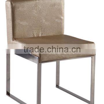 B8020 Cheap pu Cushion Stainless Steel Cafe Dining Chair photo-2