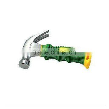 MINI STYLE MIRROR POLISHED CLAW HAMMER WITH TPR/PLASTIC HANDLE