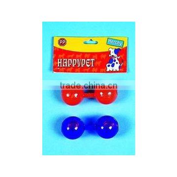 2 HAPPY PET BALL TOY POLYBEAG HEADER