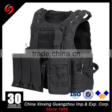 600D ruggedized oxford space mesh velclor men outdoor adjustable size security molle army tactical vest