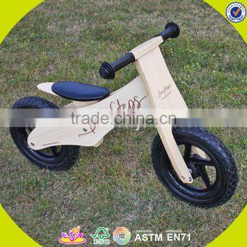 2017 New Design Baby Wooden Balance Bike Wholesale Wooden Balance Bike Log Wooden Balance Bike for Toddlers W16C156