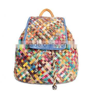 Women Fashion Handbags 2016 Backpack Weave Bags