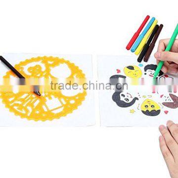 Cheap Educational Drawing Tools Custom Plastic Painting Stencil For Kids photo-4