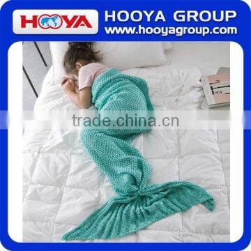 Baby children 100%acrylic 140*70cm mermaid tail blanket