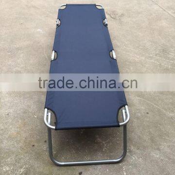 Orange Camping Beach 22mm Steel Tube Sunbed Lounge Chair