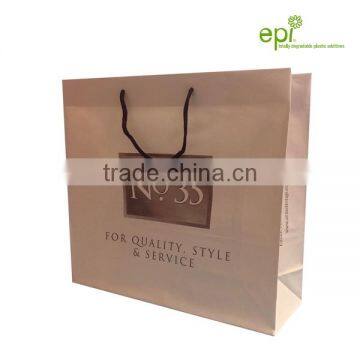 Hot Fashion Cotton Rope Handle Plastic Carrier Bag photo-2