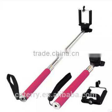 2014 New Extendable Mobile Phone Selfie Stick With Blue Tooth Remote Shutter photo-3