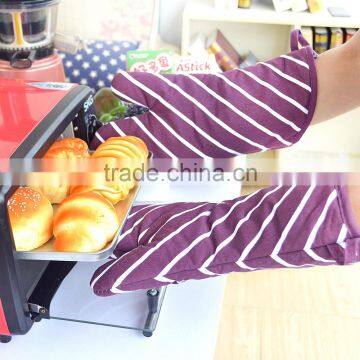 Home Kitchen Slip Resistant BBQ Oven Mitts Twill Fabric Custom Design Grill Glove