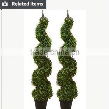 Chinese Synthetic Topiary Boxwood Grass Tree for Christmas Garden Decoration photo-5