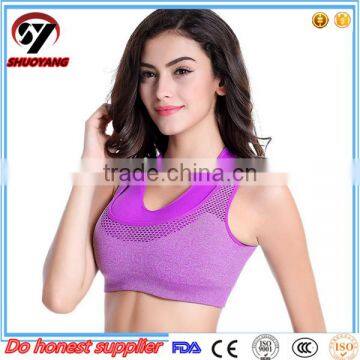 New Woman Yoga Clothing Wholesale Sports Bra Top with Support Inner Bra