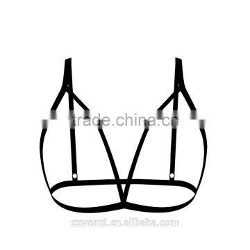 Pentagram Garter Miss Belt Body Cage Belt Less Bra Fashion Underwear Black Belt Bra for Women Stockings Garters