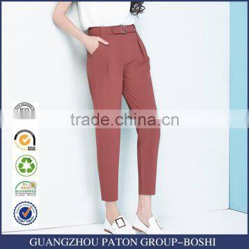 2017 new skinny nine point pants Korean Haren female leisure trousers loose waisted pants sample customization manufacturer