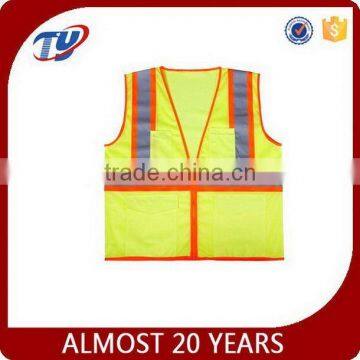 fluo-yellowor orangre reflective vest vest EN20471