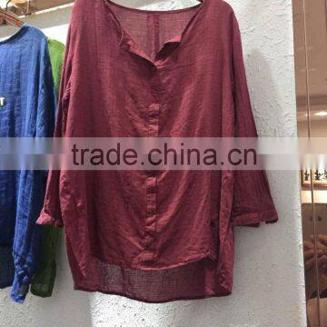 GZY Shirt Button Long Sleeve Women Slim Shirt 2017 High Quality Stock Export Middle East Factory Cheap Delievery 2017 Comfort photo-4