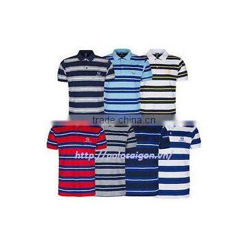 OEM Service Mens Polo T Shirt With Striped Design photo-3