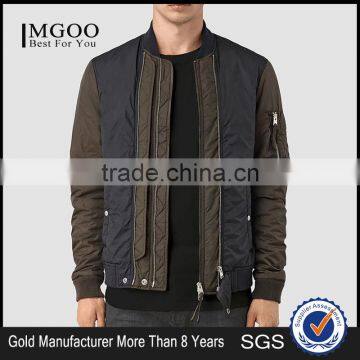 MGOO Custom Design Adult Mens Jackets And Blazers Quilted Padded Style Tops Zip Up Long Sleeves Tops