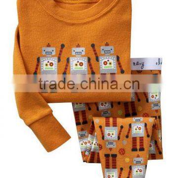 children's robet printed pajamas sets kids sleeping wears