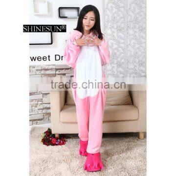 New Winter Unisex Men Women Adult Pajamas Cosplay Costume Cartoon Animal Pig Sleepwear photo-6