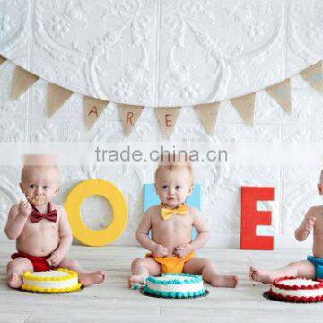 Soft Cotton Bloomer Baby Briefs Matching Bow Tie Baby Boy Names Picture photo-2