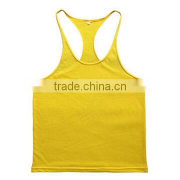 Cotton And Spandex Mens Blank Gym Tank Top