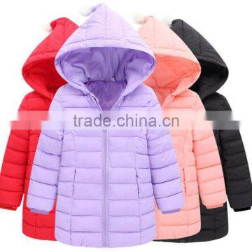 Factory direct supply oem high quality customize gilrs winterproof padded jacket,kids quilted jackets