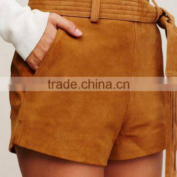 EY0592P 2016 Latest High Waisted Shorts Suede Shorts for Women photo-2
