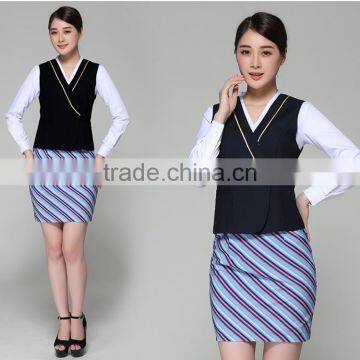 Custom Made Design Airline Stewardess Uniformes De Aeromoa photo-5