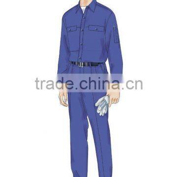 Unisex Navy Two Piece Work Uniform Coverall