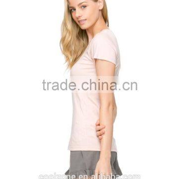 100% Organic Cotton Short Sleeves Custom T-shirt Wholesale Blank t Shirt photo-3