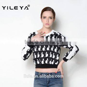 Latest Autumn Casual Digital Printed OEM Women Latest Fashion Blouse Design photo-4