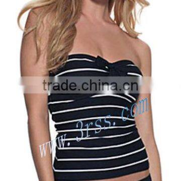 women sexy stripe tankinis swimwear 2013