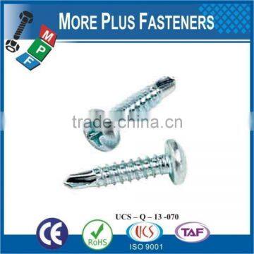 Made in Taiwan Pan Head Phillips Recess Stainless Steel Zinc Plated Zinc Finish Self Drilling Screw photo-4