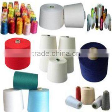 CHEAP PRICE FOR COLORED POLYESTER RING SPUN YARN 20S 30S