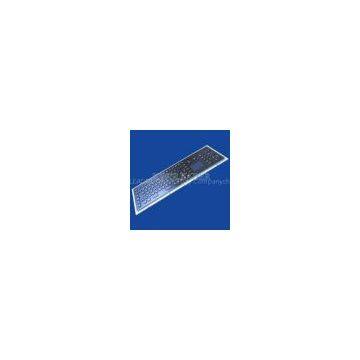 Brushed black industrial  metal keyboard with touch pad with USB or PS2 Interface