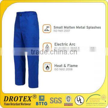 Cotton flame resistant pantst which certified by UL