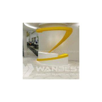 Circle Solid Surface Reception Desk