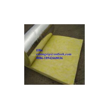 Glass wool with Alum.foil faced for factory steel structure roof thermal insulation