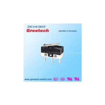 Greetech G10 1A 125V AC Subminiature Hinge Straight Lever PCB Terminal Micro Switch