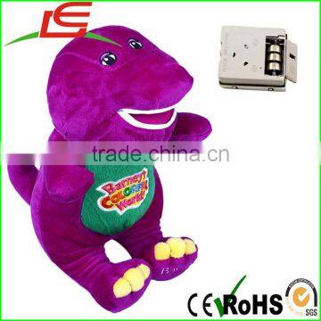 Hot 11In Electric Singing Pink Band Barney Plush Doll Toy